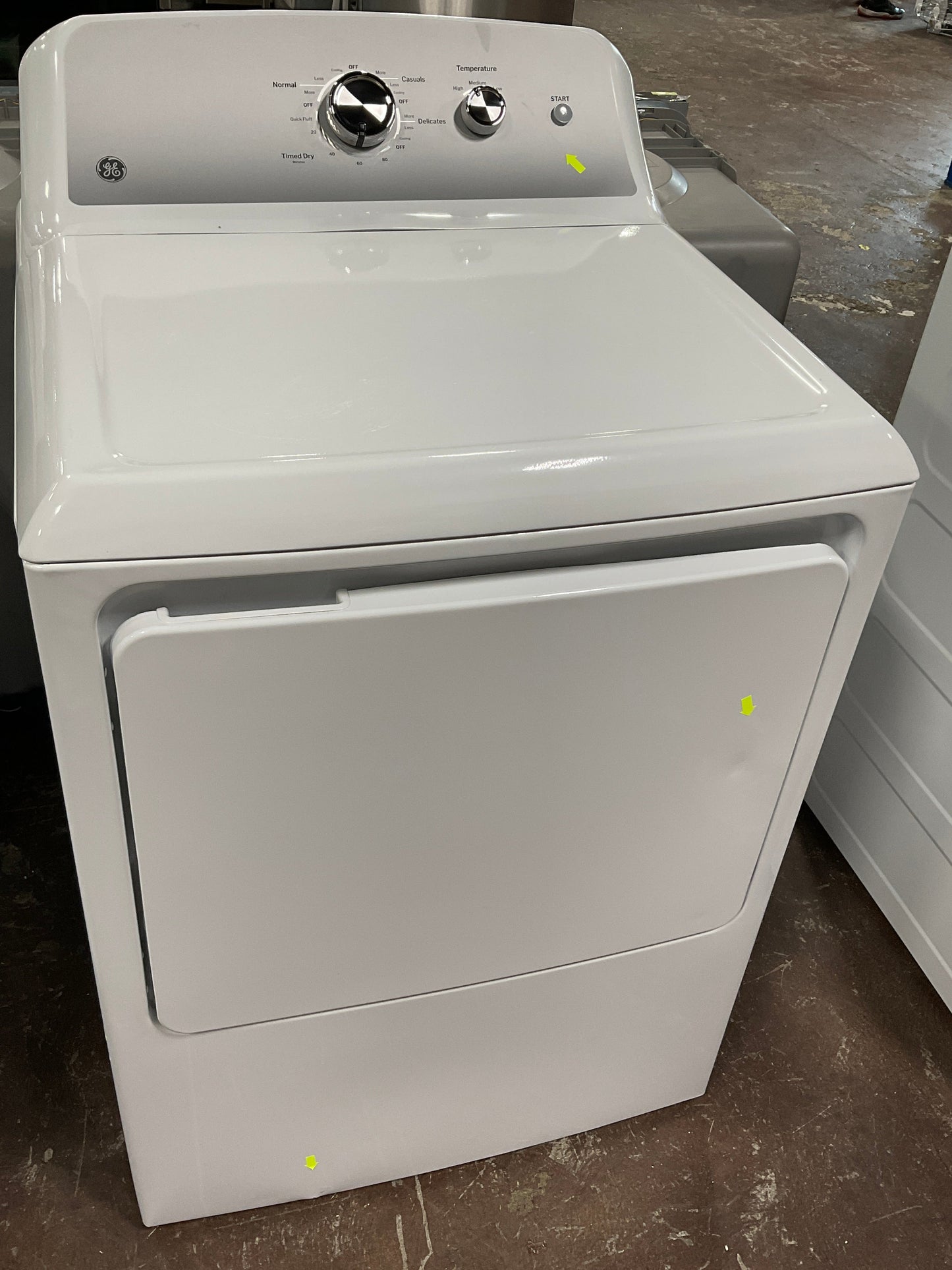 GE GE® 7.2 cu. ft. Capacity Electric Dryer with Up To 120 ft. Venting and Reversible Door