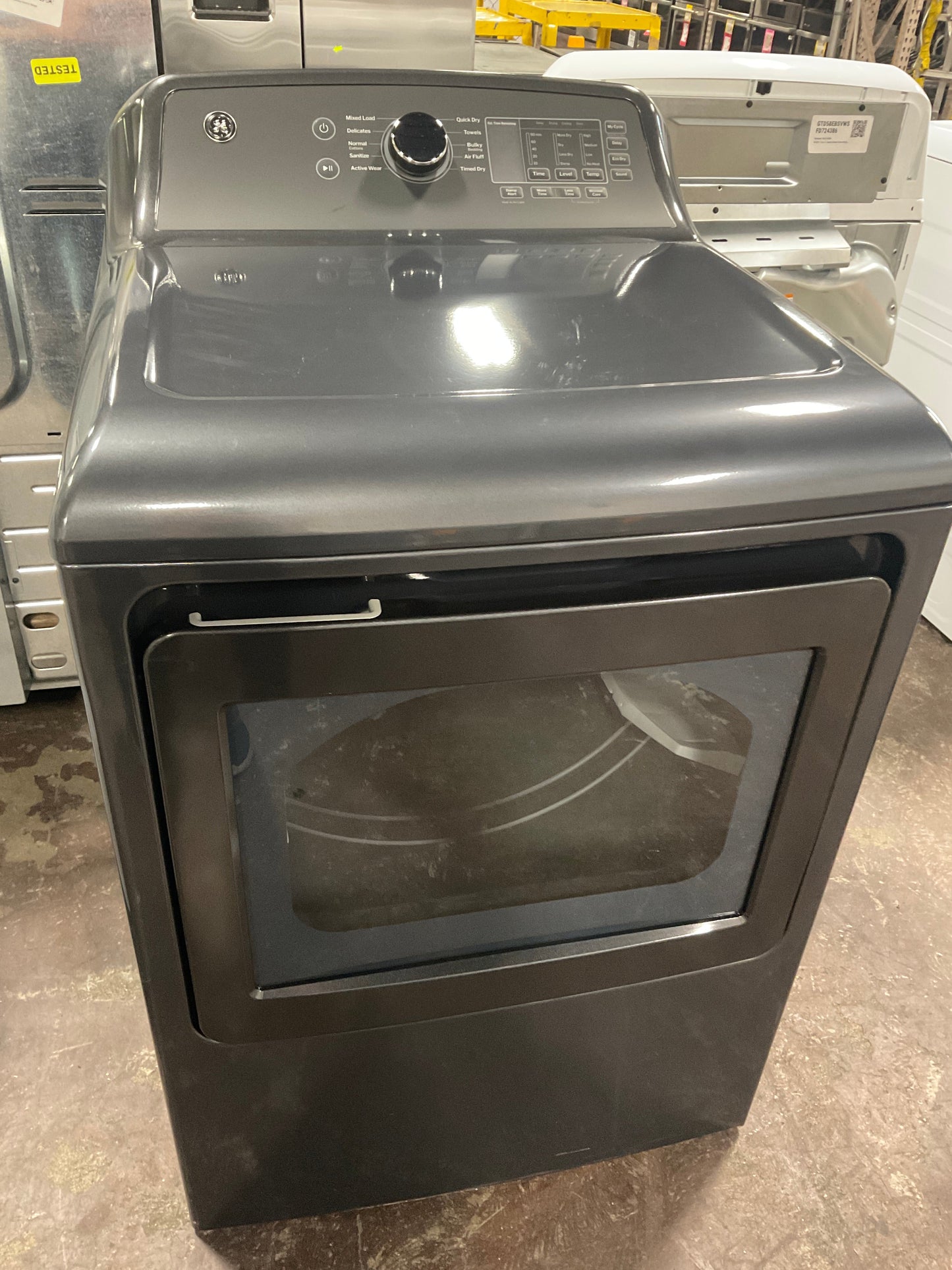 GE GE® 7.4 cu. ft. Capacity Electric Dryer with Up To 120 ft. Venting and Sensor Dry