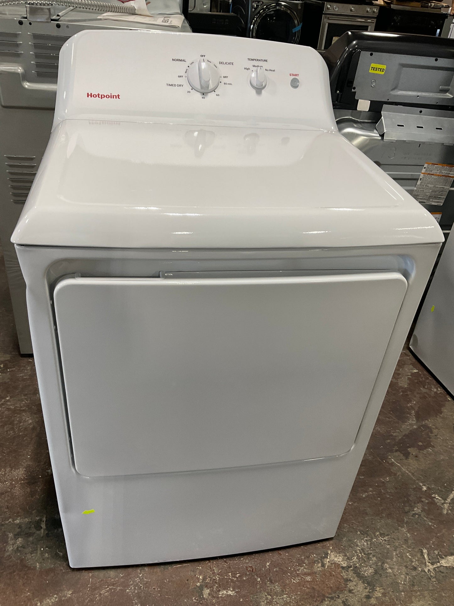 Hotpoint® 6.2 cu. ft. Capacity  Electric Dryer with Up To 120 ft. Venting and Shallow Depth