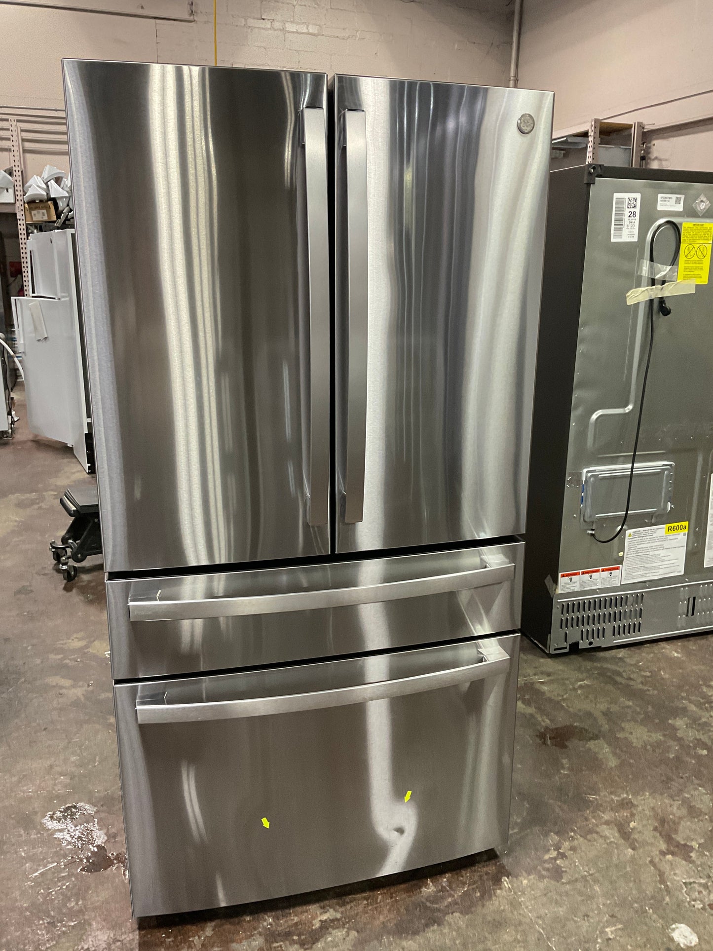 GE Profile™ ENERGY STAR® 23.2 Cu. Ft. Smart Counter-Depth Fingerprint Resistant 4-Door French-Door Refrigerator