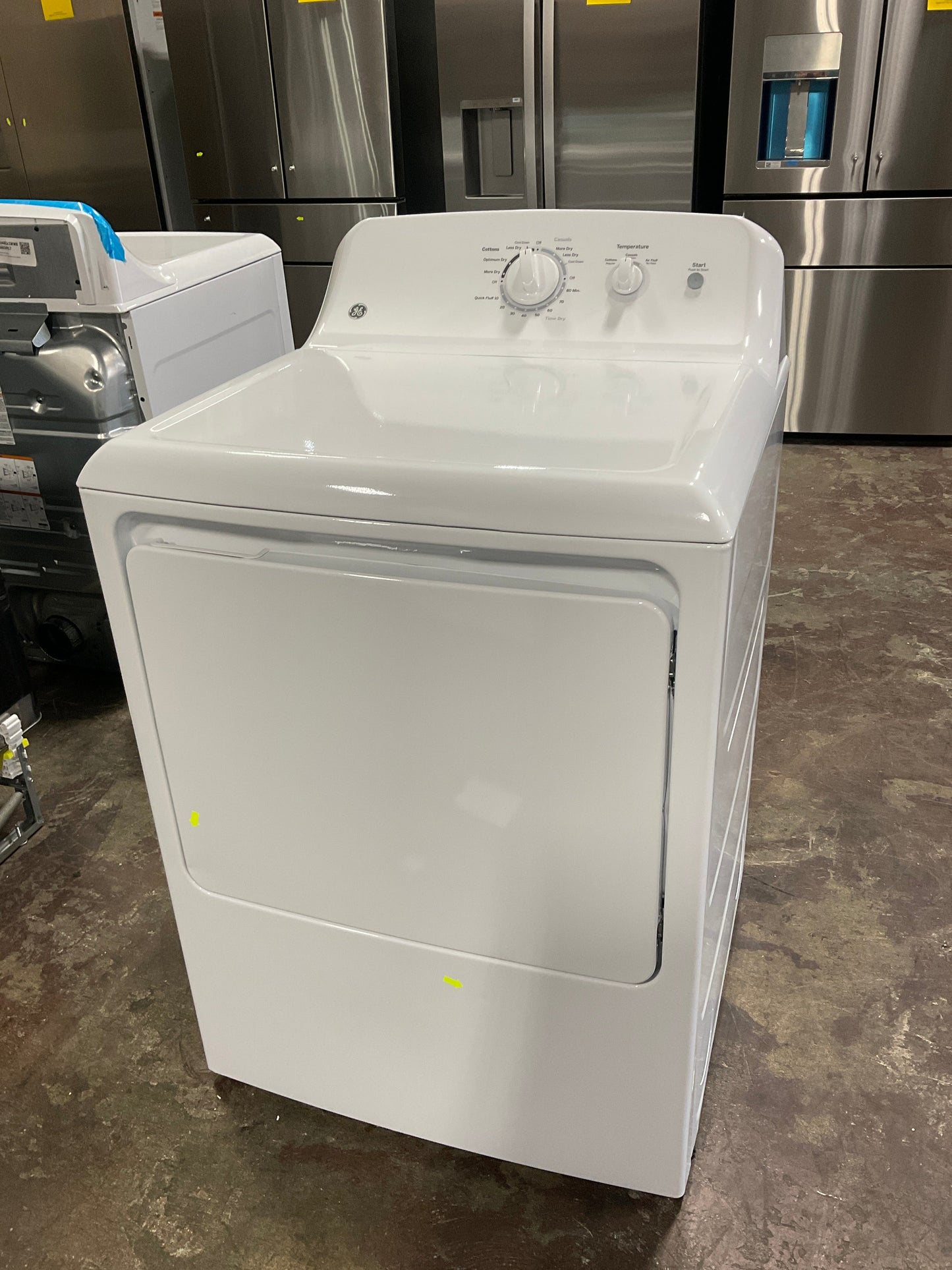 GE 6.2 cu. ft. Capacity Electric Dryer with Up To 120 ft. Venting and Shallow Depth
