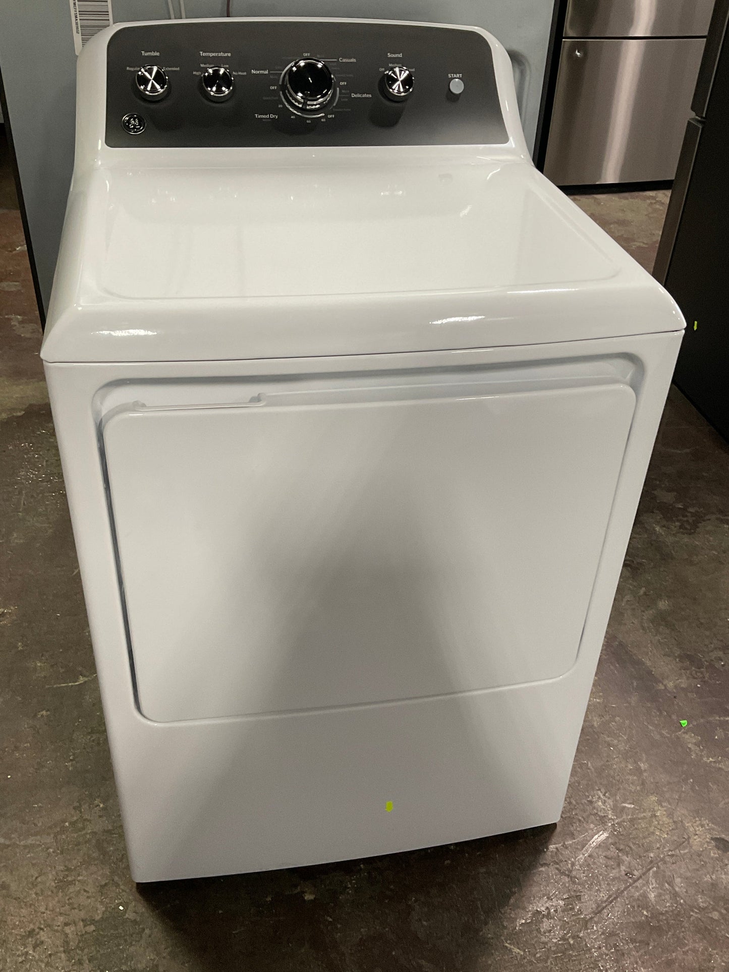 GE GE® 7.2 cu. ft. Capacity Electric Dryer with Up To 120 ft. Venting and Extended Tumble