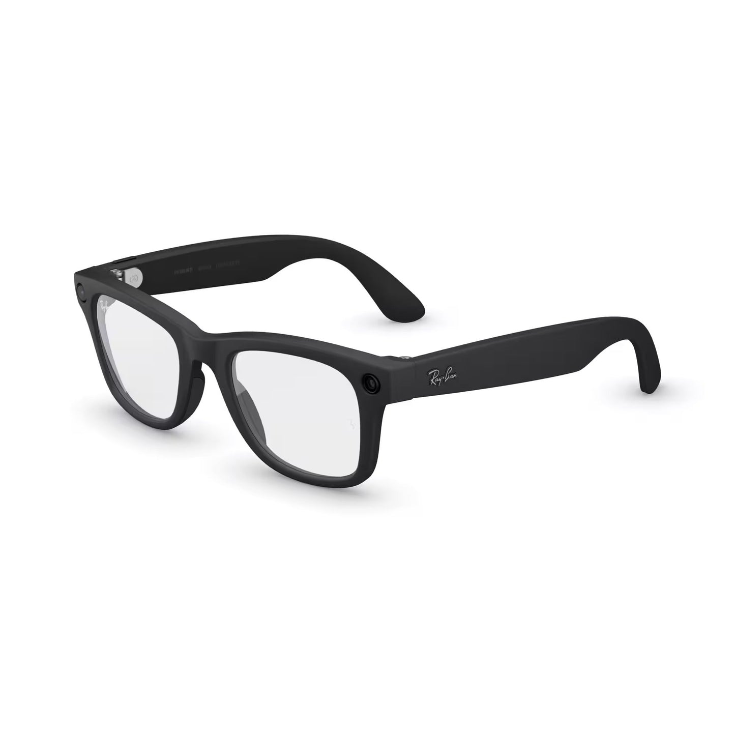 Ray-Ban Meta - Wayfarer (Gen 2) glasses with Meta AI, Audio, Photo, Video Compatibility - Clear lenses - Matte Black