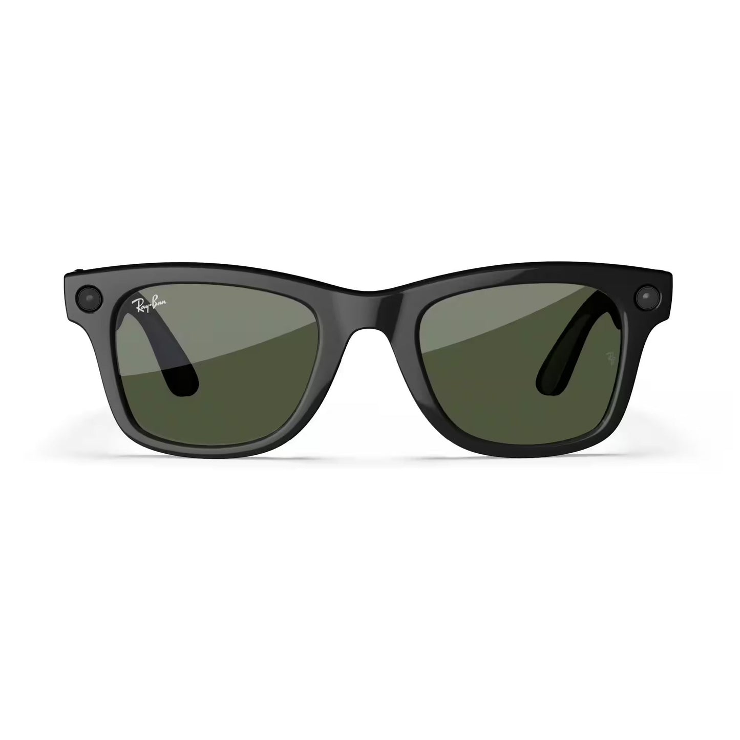 Ray-Ban Meta - Wayfarer (Gen 1) glasses with Meta AI, Audio, Photo, Video Compatibility - Green Lenses - Shiny Black