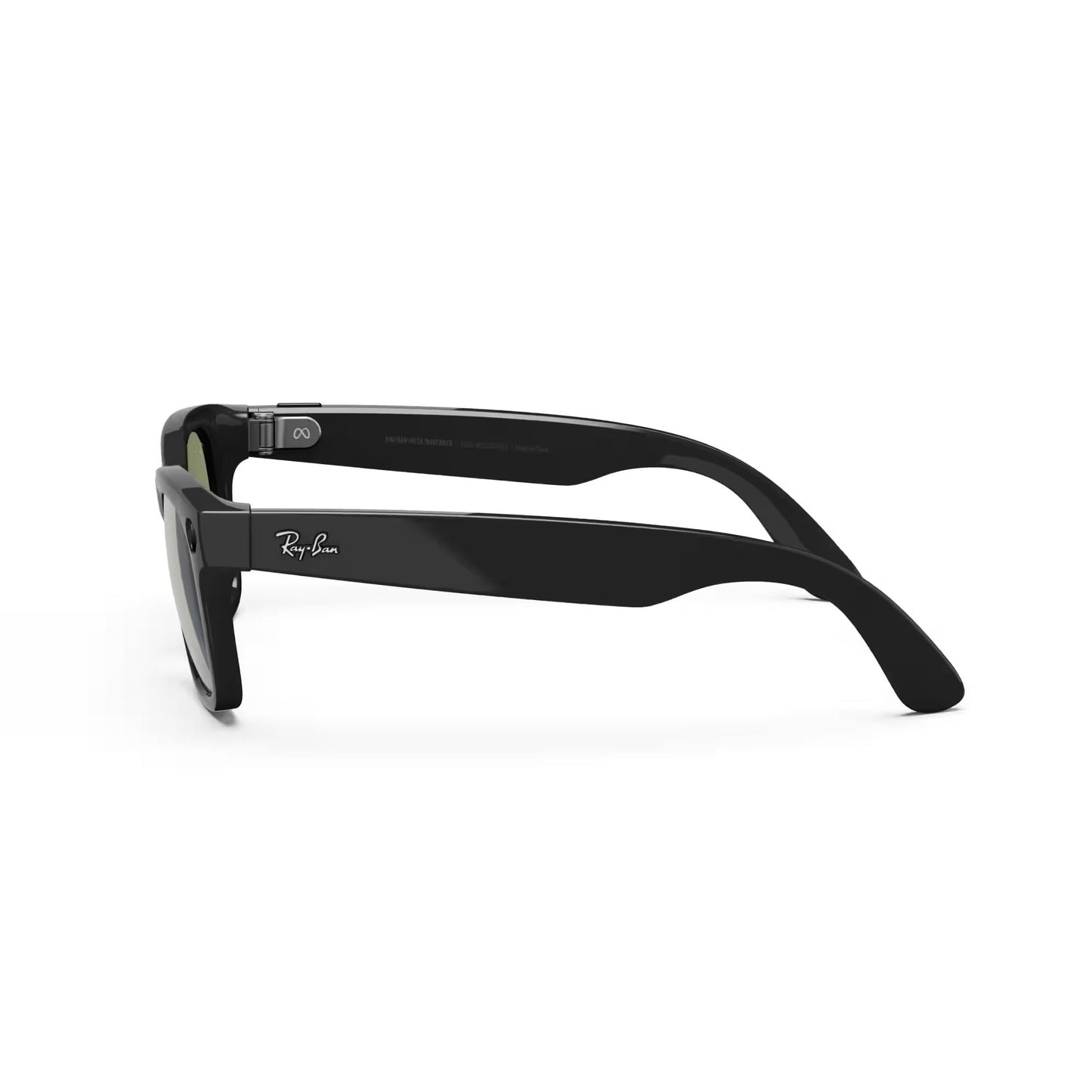 Ray-Ban Meta - Wayfarer (Gen 1) glasses with Meta AI, Audio, Photo, Video Compatibility - Green Lenses - Shiny Black