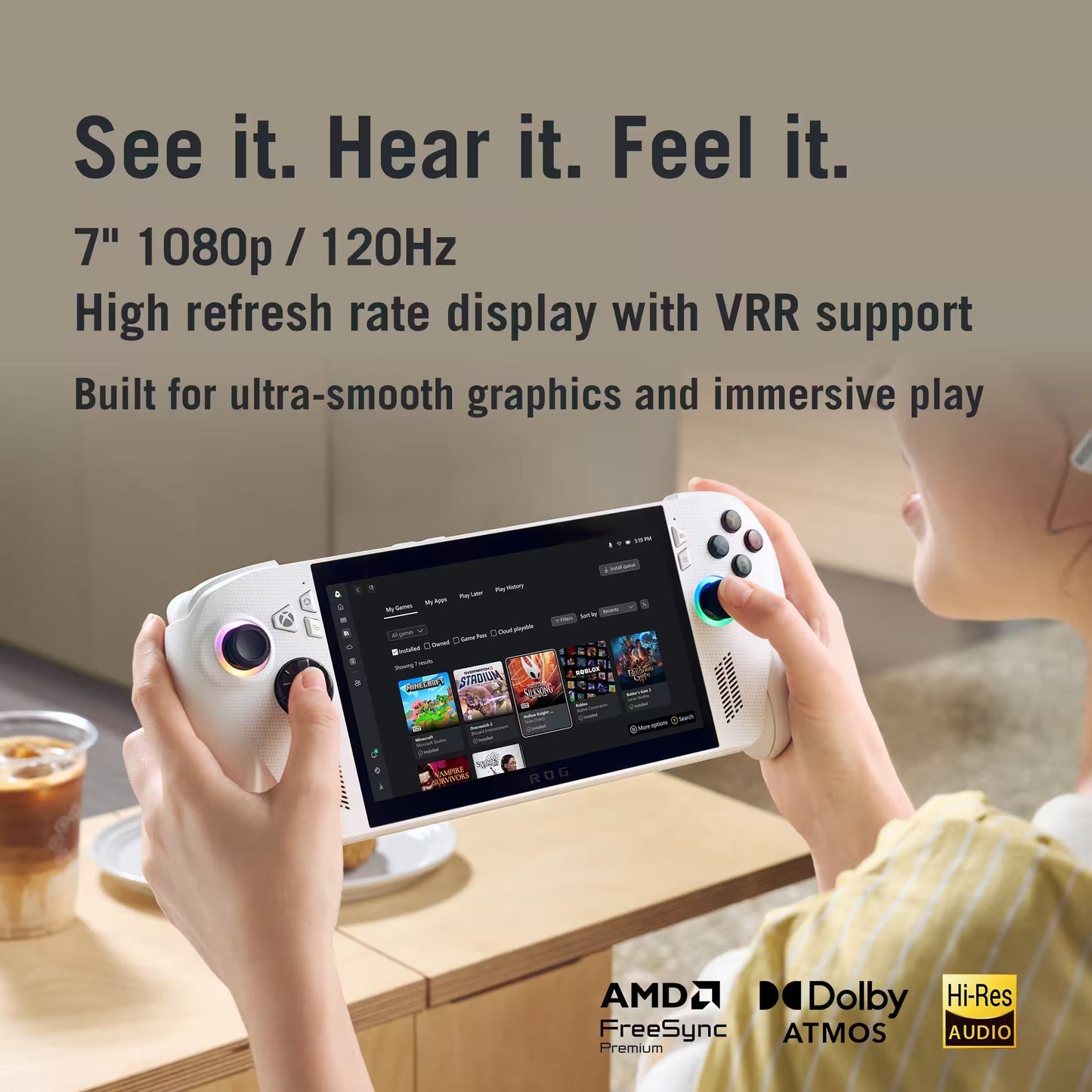 ROG Xbox Ally 7" FHD 120Hz Gaming Handheld AMD Ryzen Z2 A, 16GB RAM, 512GB SSD