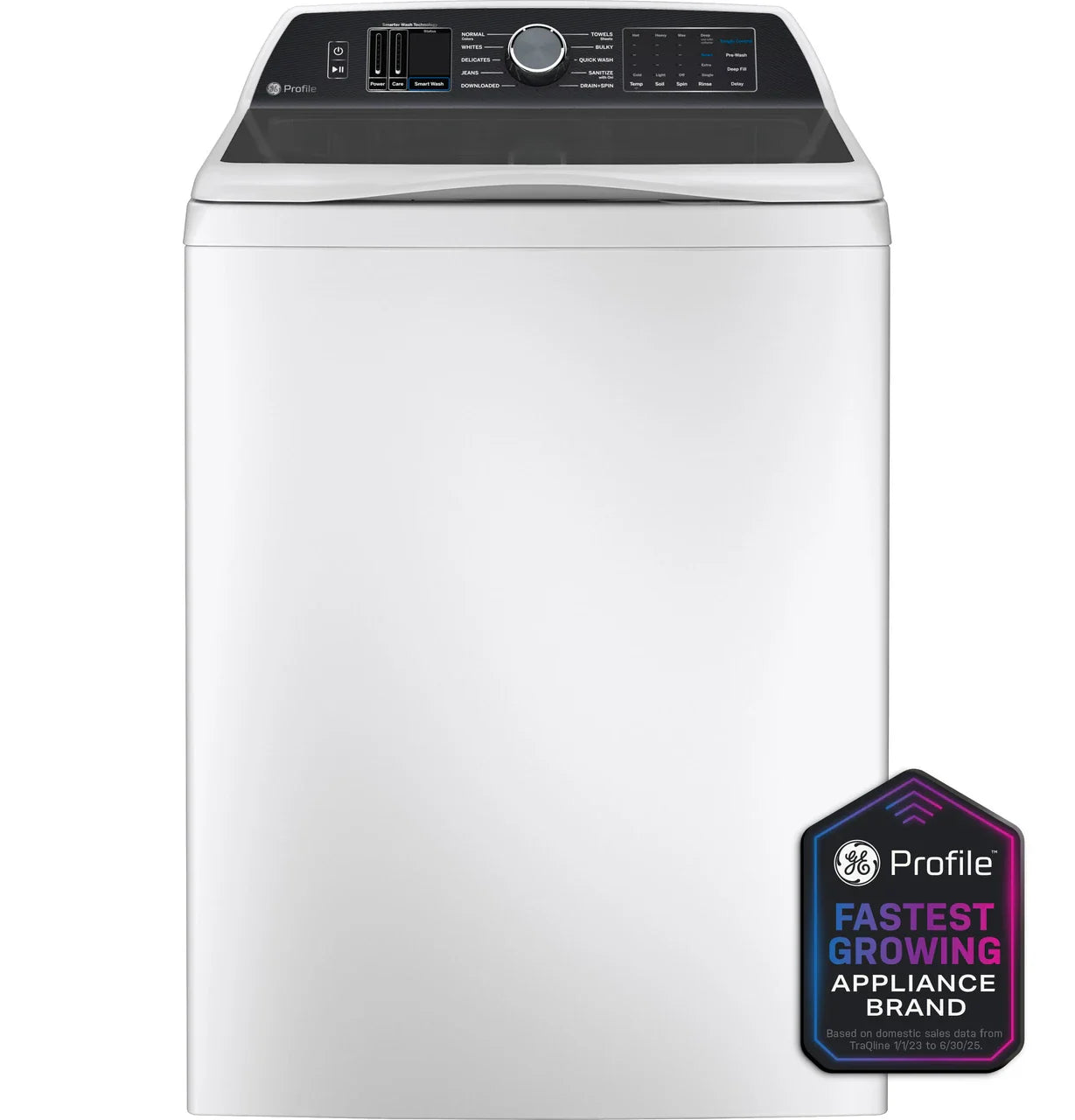 GE Profile™ ENERGY STAR® 5.4 cu. ft. Capacity Washer with Smarter Wash Technology and FlexDispense™