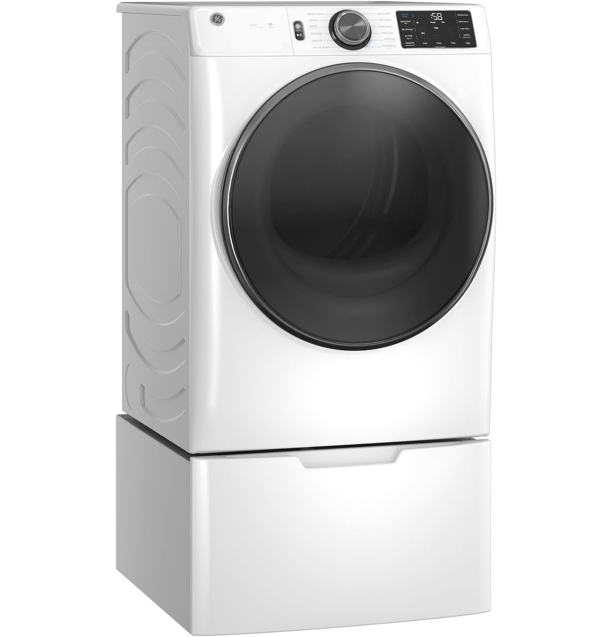 GE® ENERGY STAR® 7.8 cu. ft. Capacity Smart Front Load Electric Dryer with Steam and Sanitize Cycle