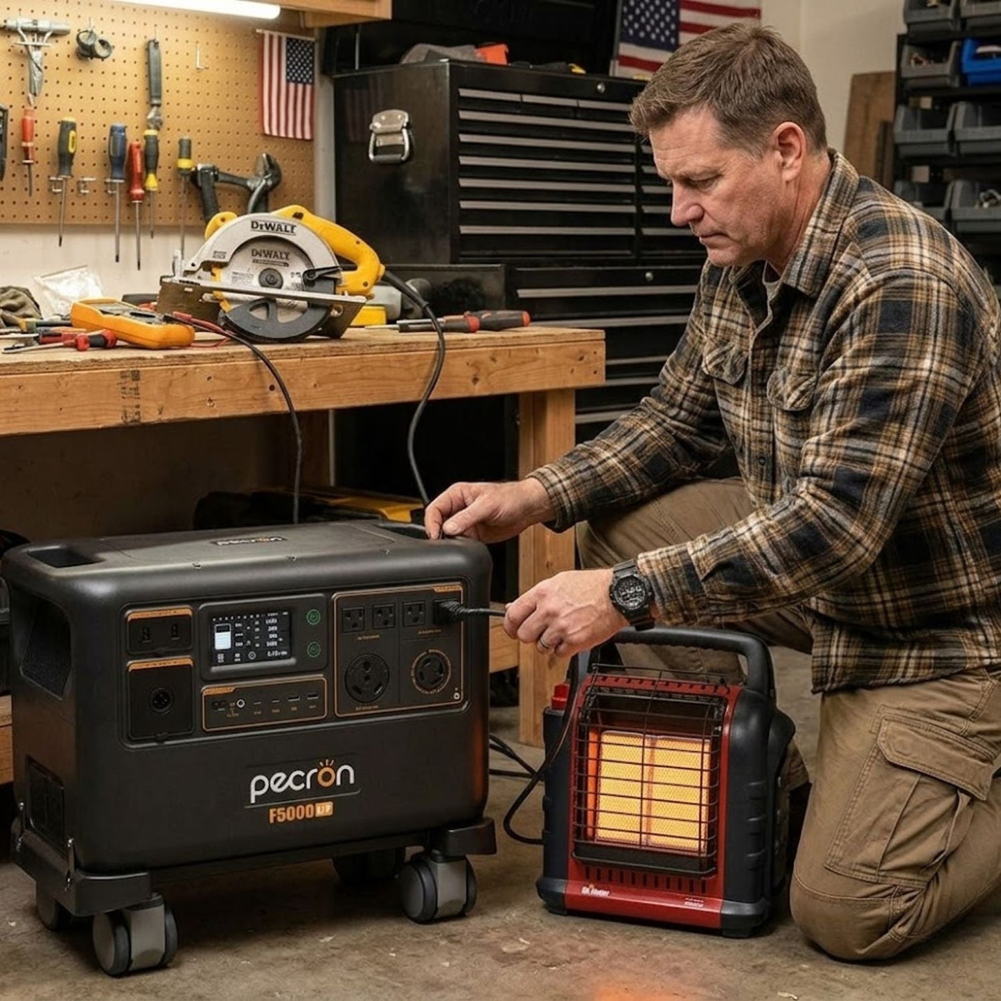 Pecron F5000LFP Portable Power Station | 5120Wh | 7200W | 6400W Solar Input