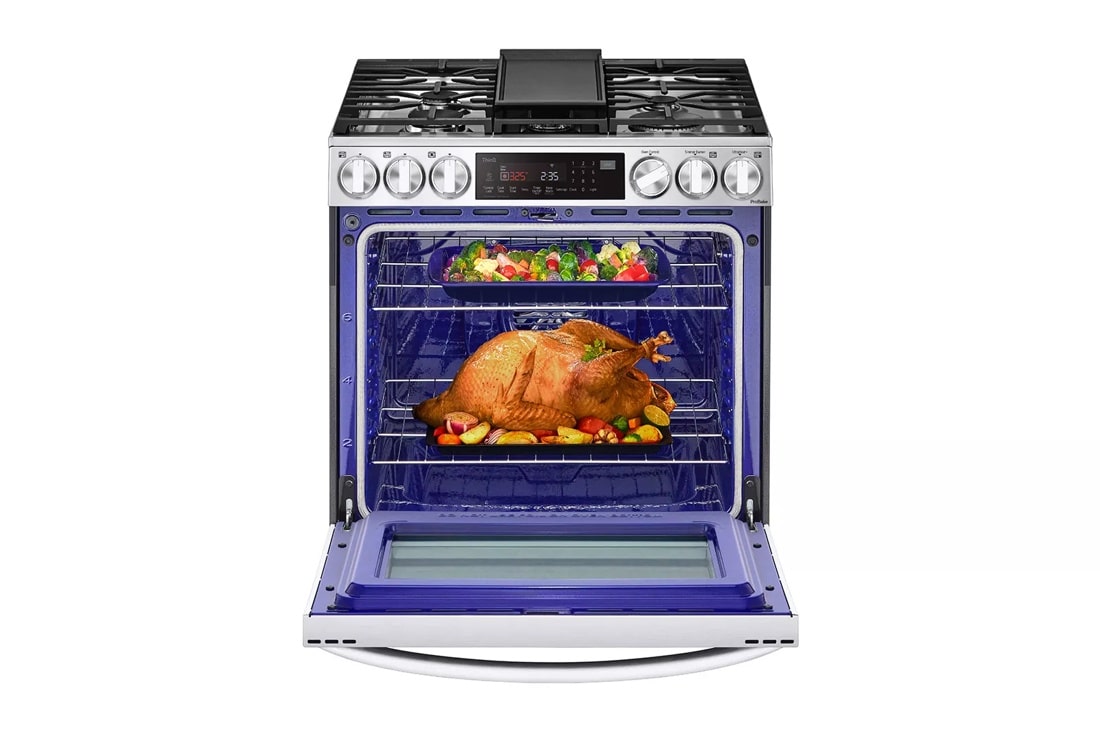6.3 cu. ft. Smart wi-fi Enabled ProBake® Convection InstaView® Dual Fuel Slide-In Range with Air Fry