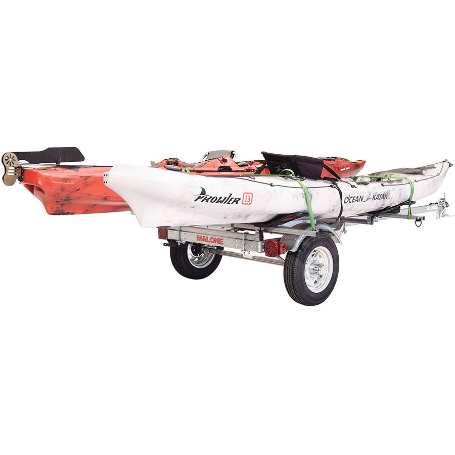 Malone MicroSport LowBed 2-Boat MegaWing Kayak Trailer Package - MPG464-LBM
