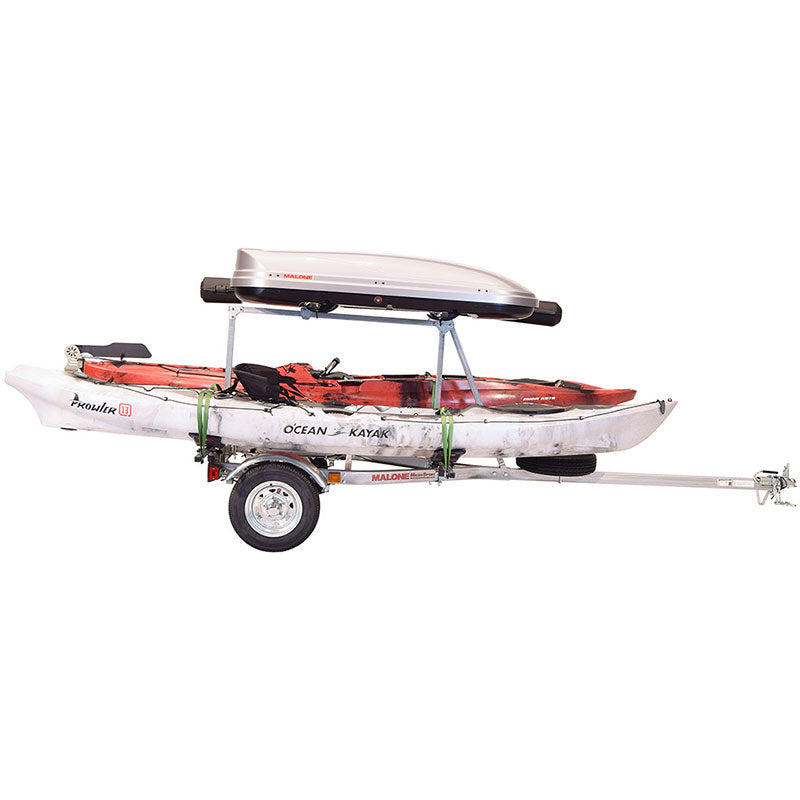 Malone MicroSport LowBed 2-Boat MegaWing Kayak Trailer Package with 2nd Tier - MPG464-LBTM