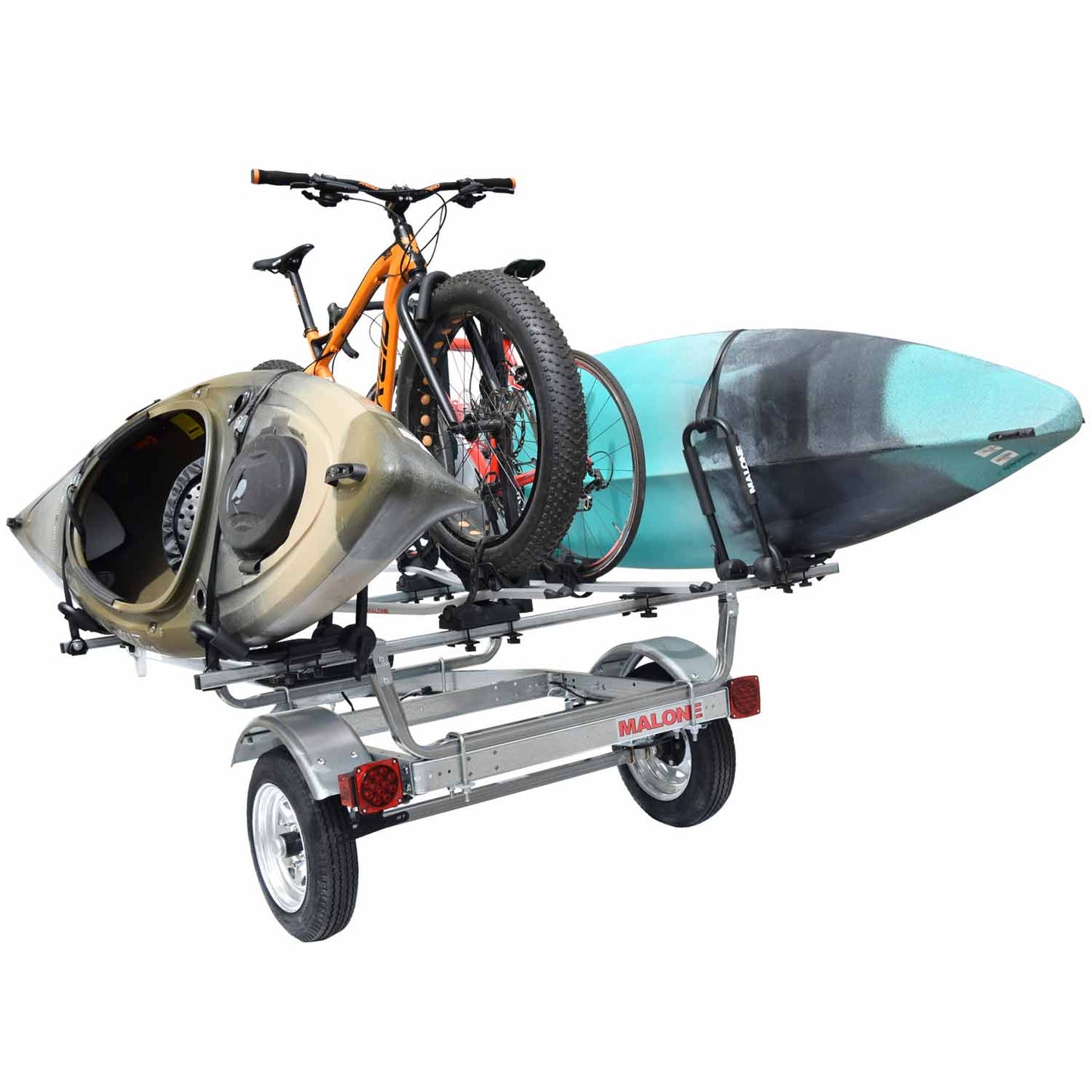 Malone MicroSport 2-Kayak 2-Bike Trailer Package - MPG461KB