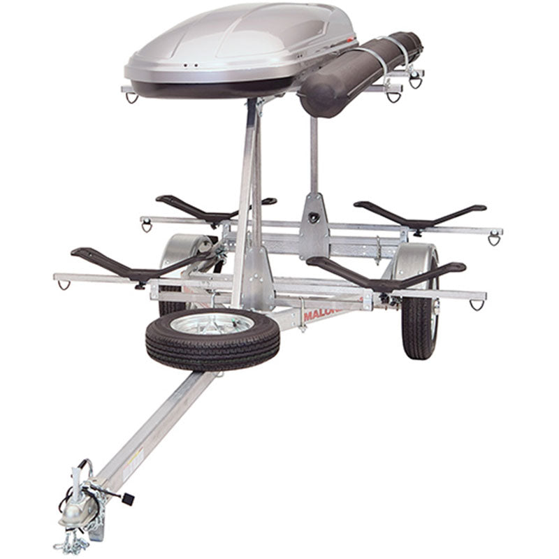 Malone MicroSport LowBed 2-Boat MegaWing Kayak Trailer Package with 2nd Tier - MPG464-LBTM