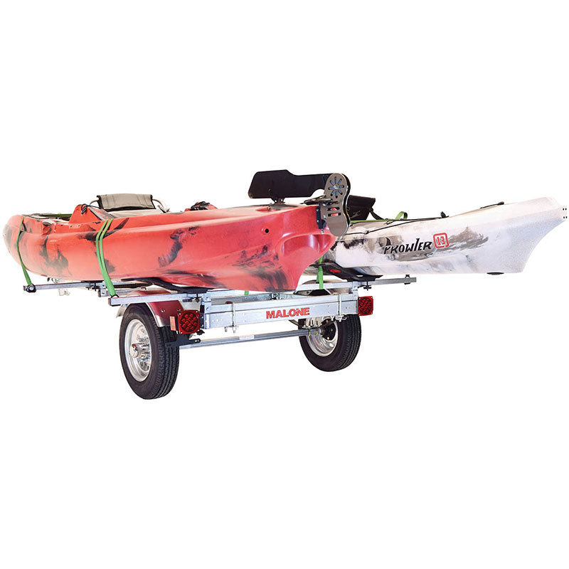 Malone MicroSport LowBed 2-Boat MegaWing Kayak Trailer Package - MPG464-LBM