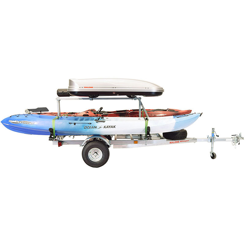 Malone MegaSport LowBed 2-Boat Saddle Up Pro Kayak Trailer Package with 2nd Tier - MPG550-LBS