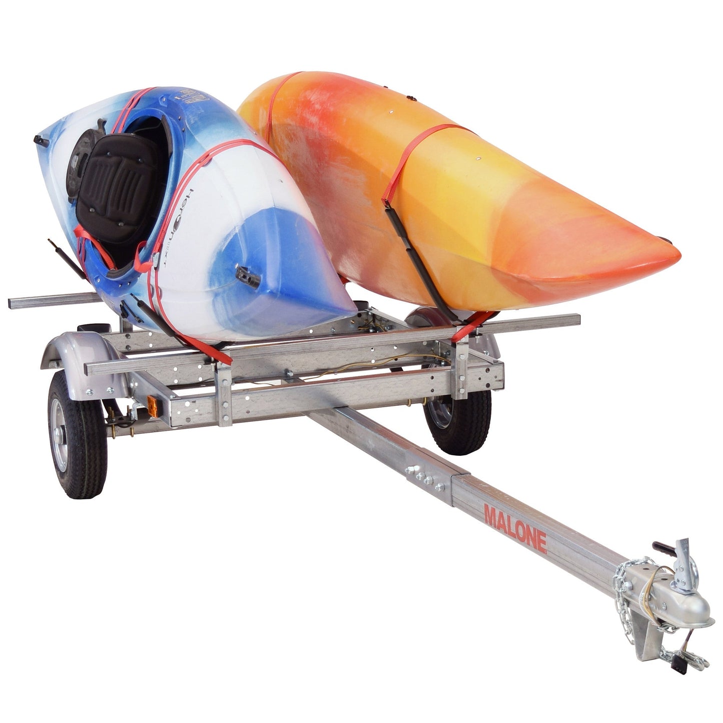 Malone EcoLight 2-Boat J-Rack Kayak Trailer Package - MPG586XJ