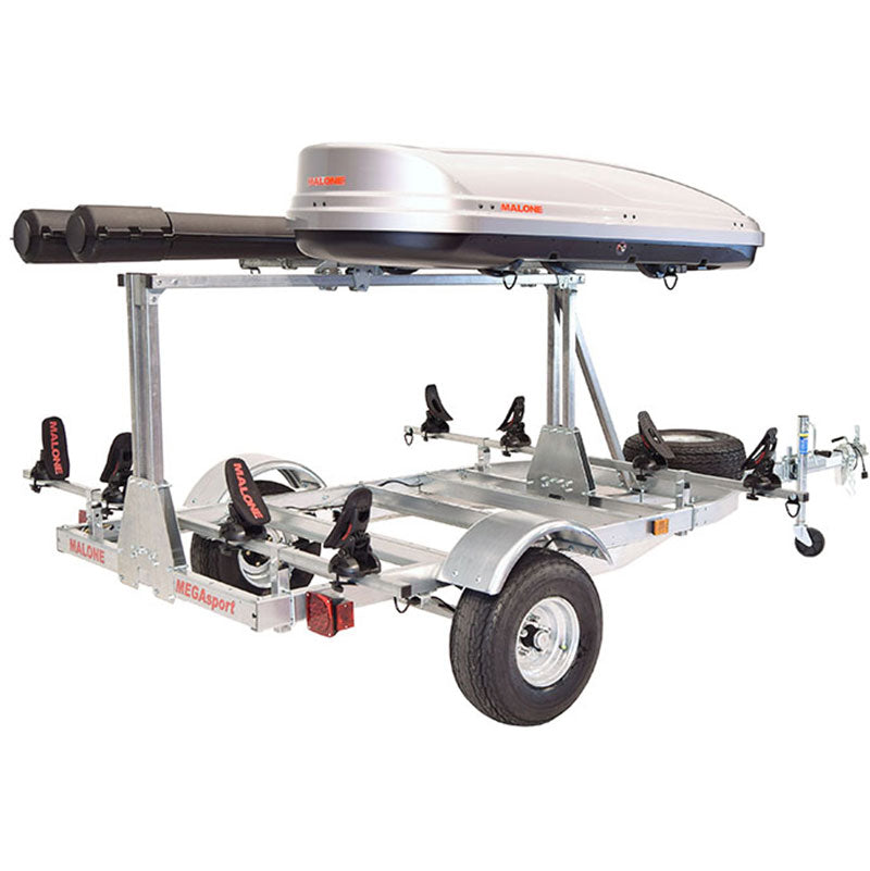 Malone MegaSport LowBed 2-Boat Saddle Up Pro Kayak Trailer Package with 2nd Tier - MPG550-LBS