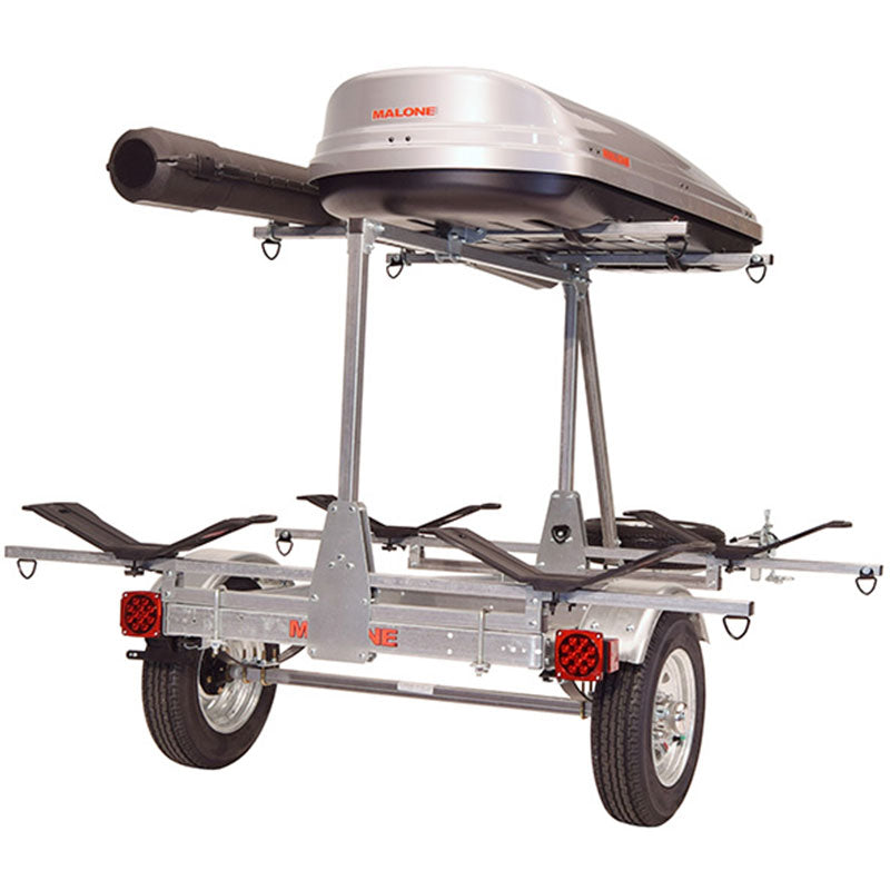 Malone MicroSport LowBed 2-Boat MegaWing Kayak Trailer Package with 2nd Tier - MPG464-LBTM