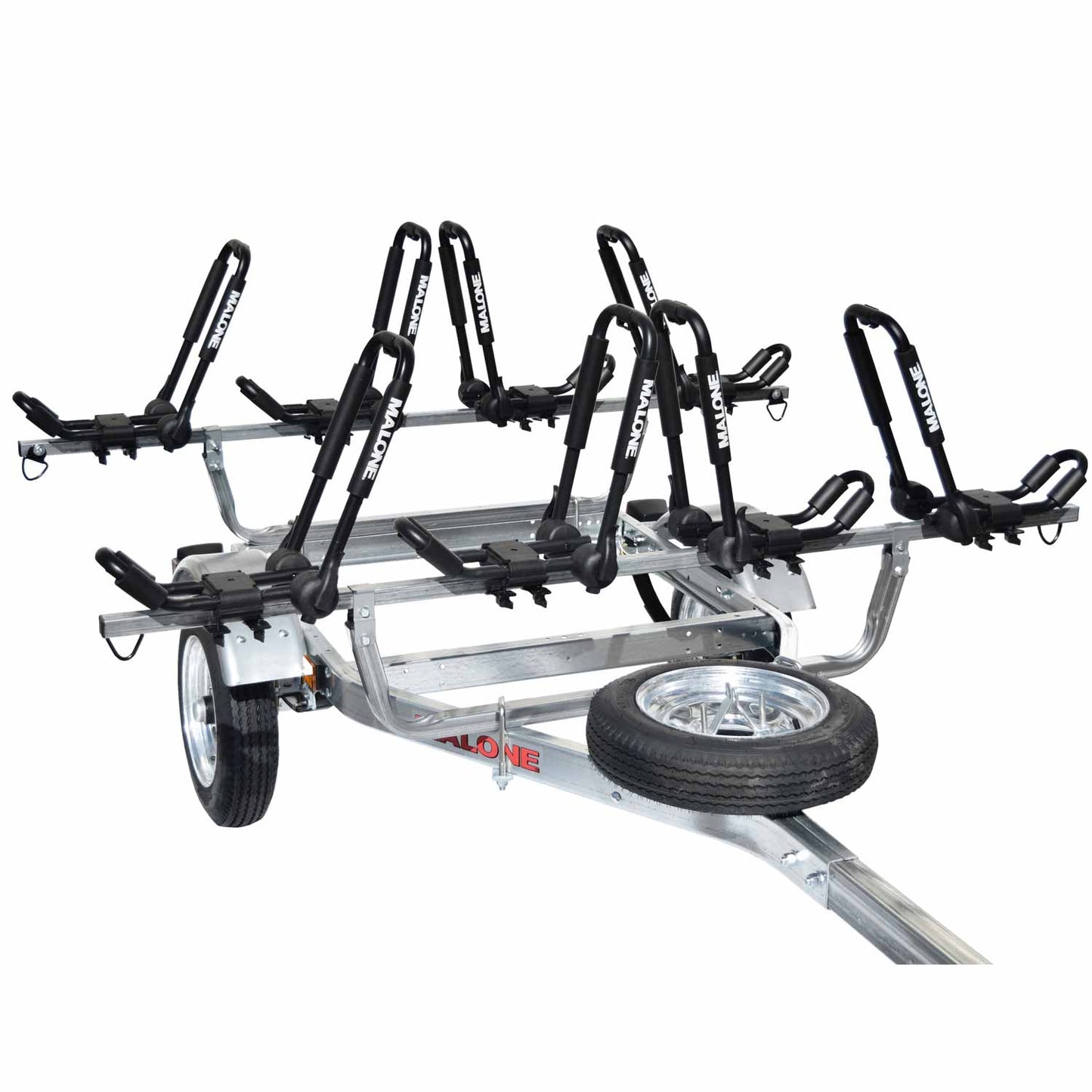 Malone MicroSport 4-Boat FoldAway-J Kayak Trailer Package - MPG462G2