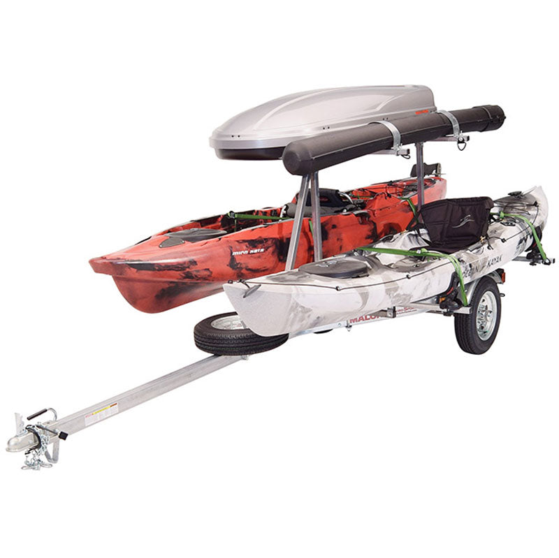Malone MicroSport LowBed 2-Boat Saddle Up Pro Kayak Trailer Package w/ 2nd Tier - MPG464-LBTS
