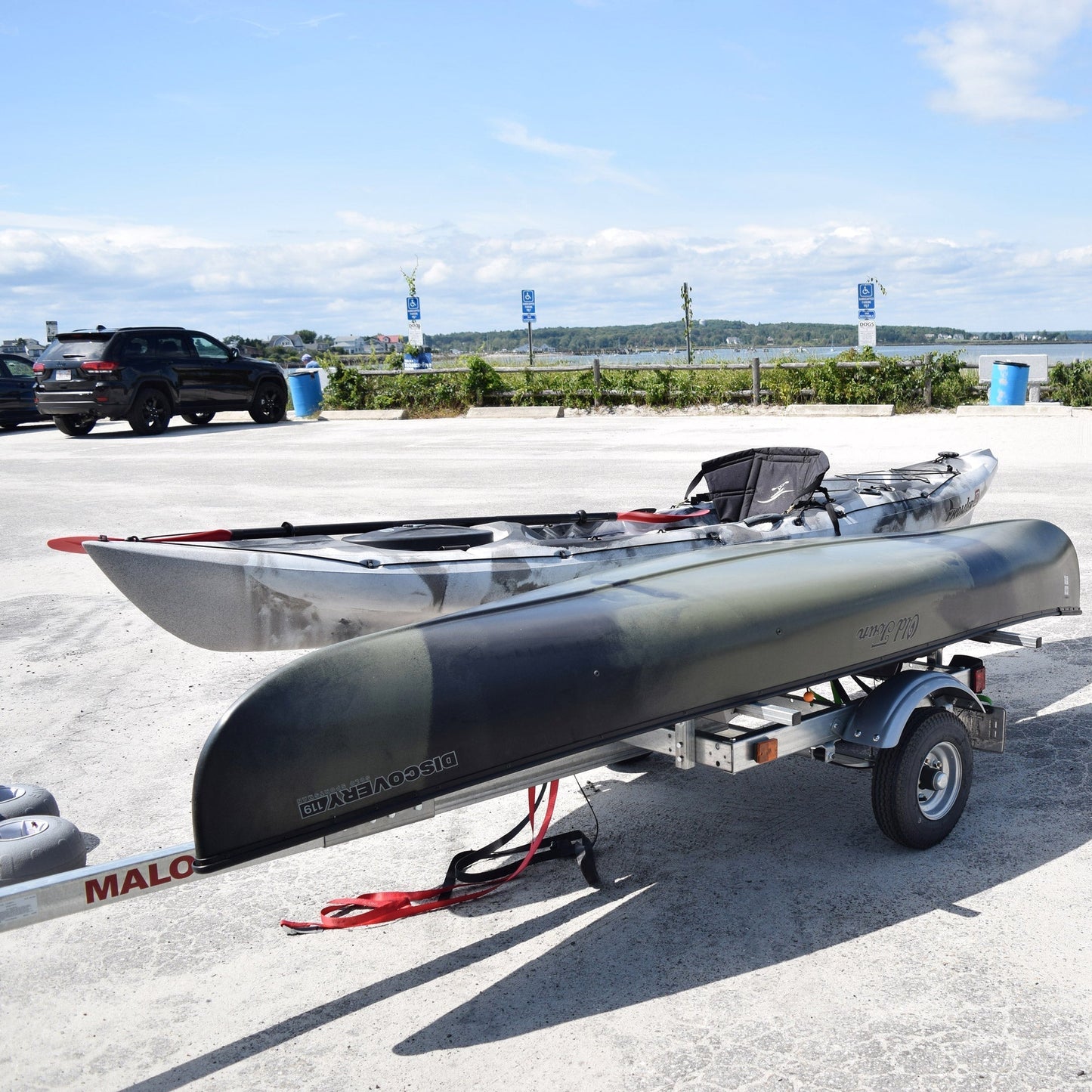 Malone EcoLight Base Kayak Trailer - MPG585
