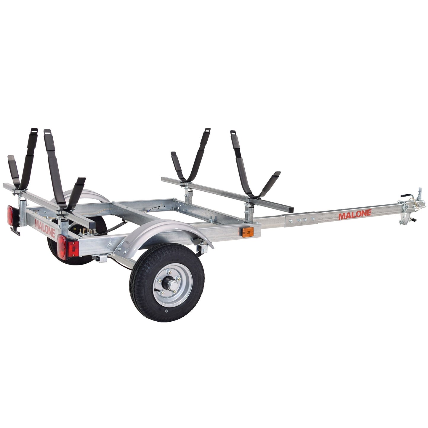 Malone EcoLight 2-Boat J-Rack Kayak Trailer Package - MPG586XJ