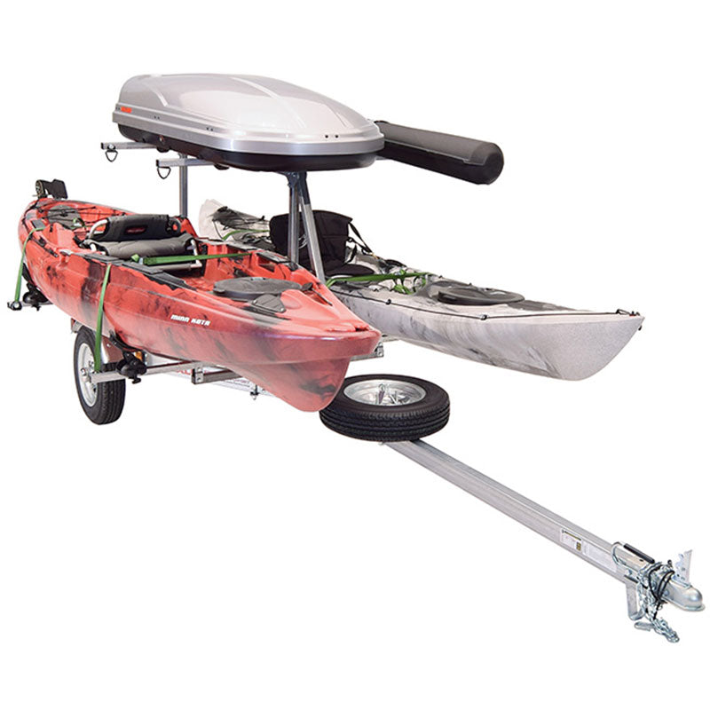 Malone MicroSport LowBed 2-Boat Saddle Up Pro Kayak Trailer Package w/ 2nd Tier - MPG464-LBTS