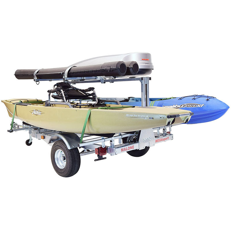Malone MegaSport LowBed 2-Boat Bunk-Style Kayak Trailer with 2nd Tier - MPG550-LBB