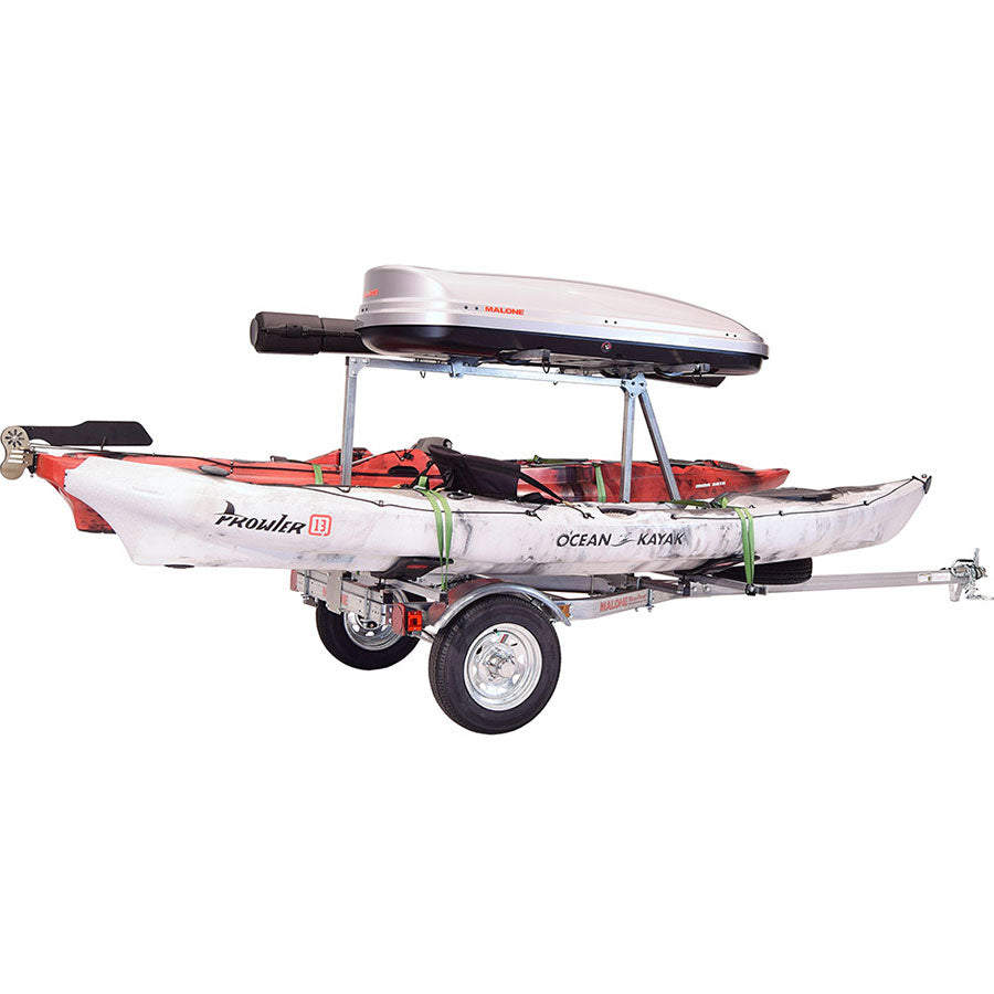 Malone MicroSport LowBed 2-Boat MegaWing Kayak Trailer Package with 2nd Tier - MPG464-LBTM