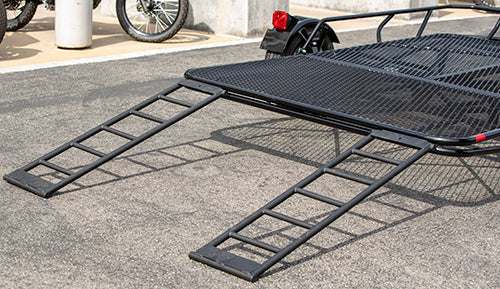 Factory Blemish Model [BLUE or BLACK] Stand-Up™ Utility Trailer Folding Multi-Purpose SXS Utility Trailer
