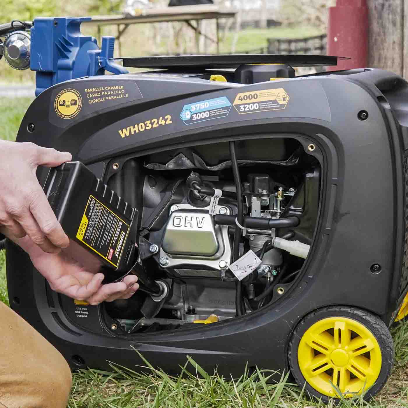 Firman WH03242 Dual Fuel 3200W/4000W Inverter Portable Generator | Electric Start | CO Alert