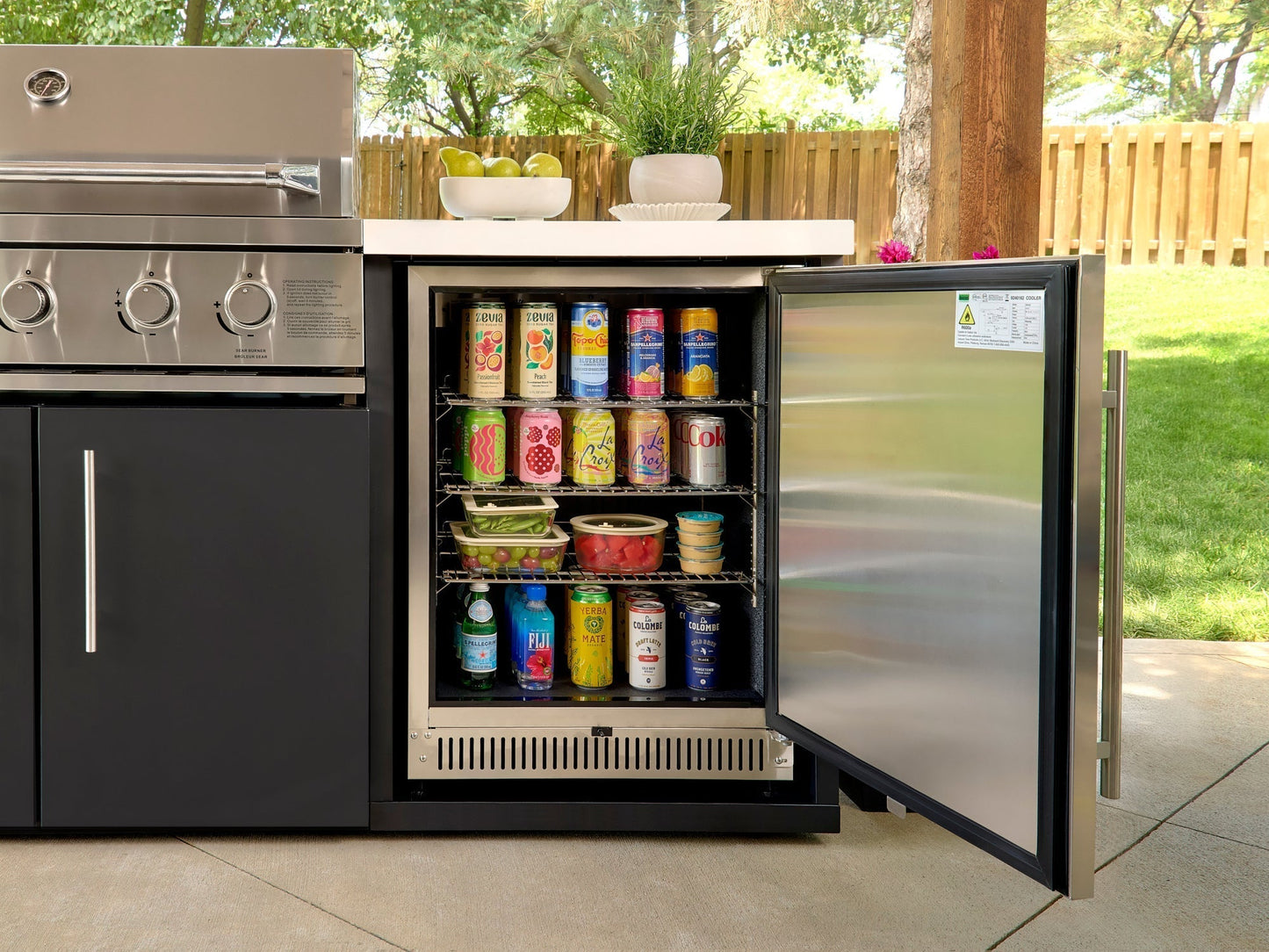 Emory | 9-Foot Outdoor Kitchen Island with Built-In Grill