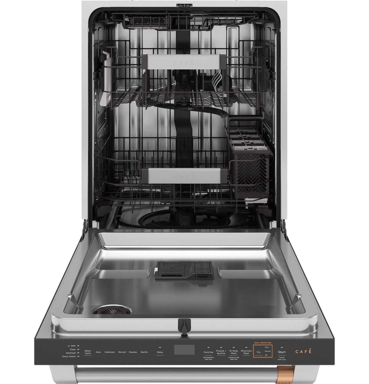 CAFÉ™ CustomFit ENERGY STAR Stainless Interior Smart Dishwasher with Ultra Wash Top Rack and Dual Convection Ultra Dry, 44 dBA