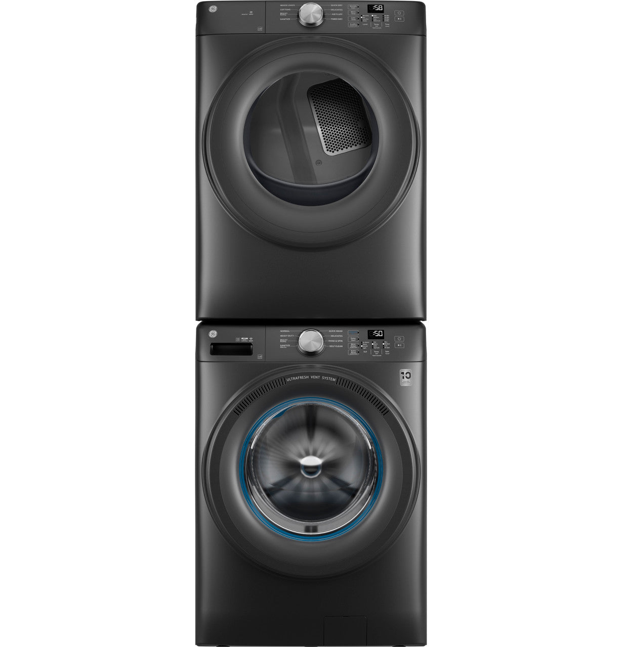 GE® ENERGY STAR® 7.8 cu. ft. Capacity Smart Front Load Electric Dryer
