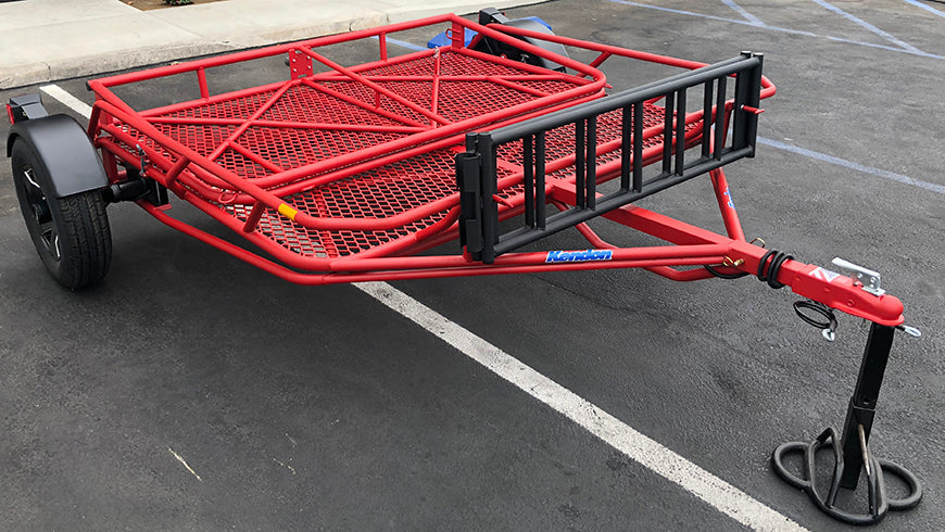 Factory Blemish Model [BLUE or BLACK] Stand-Up™ Utility Trailer Folding Multi-Purpose SXS Utility Trailer