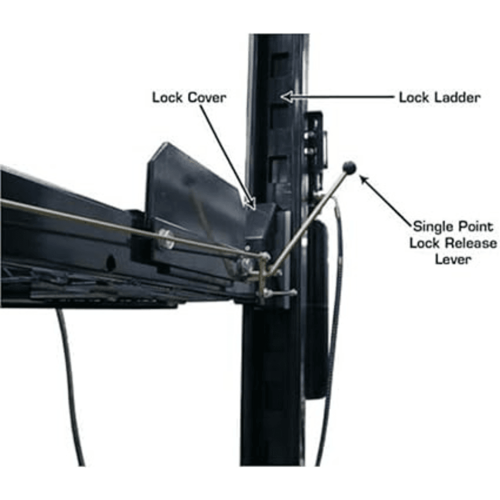 Atlas Automotive Equipment Atlas Equipment Garage PRO8000EXT Extra Tall Portable Hobbyist 8 000 Lb. Capacity 4-Post Lift