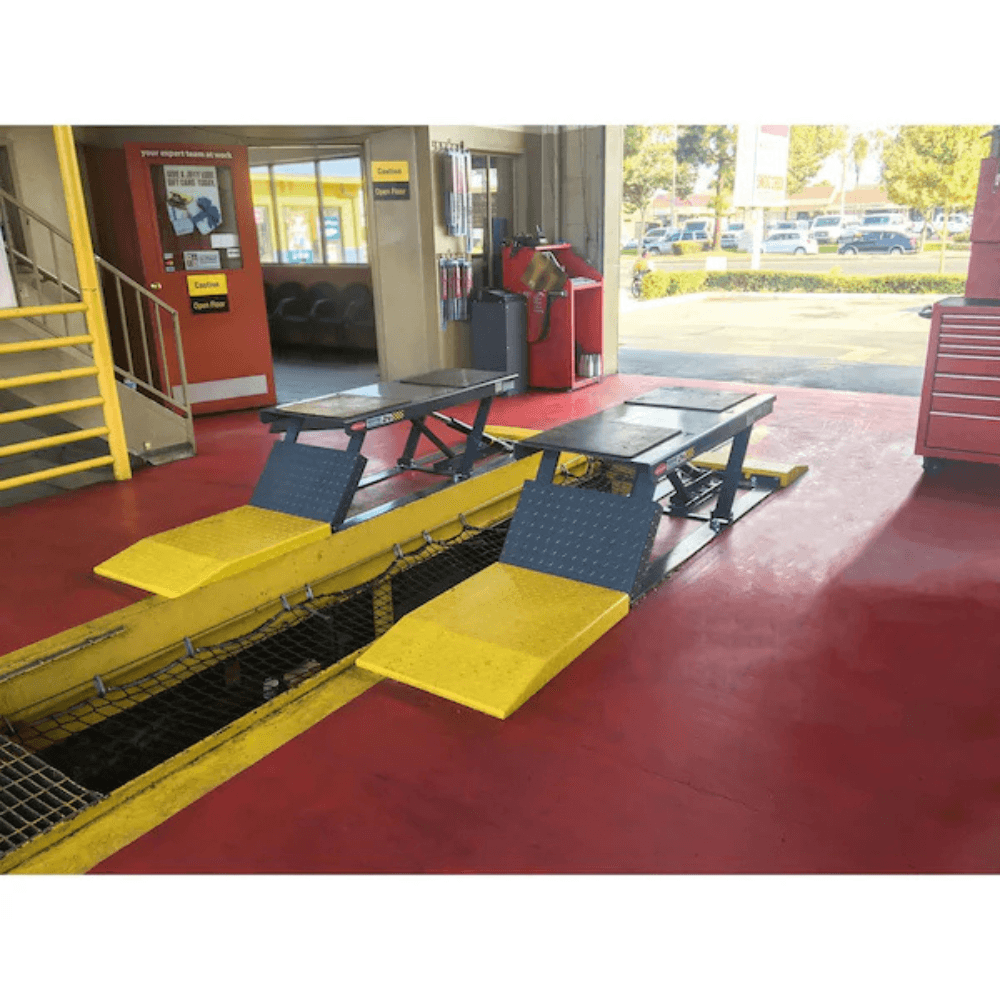P-9000LT Low-Rise Pit-Style Lift – 9,000 lb. Capacity