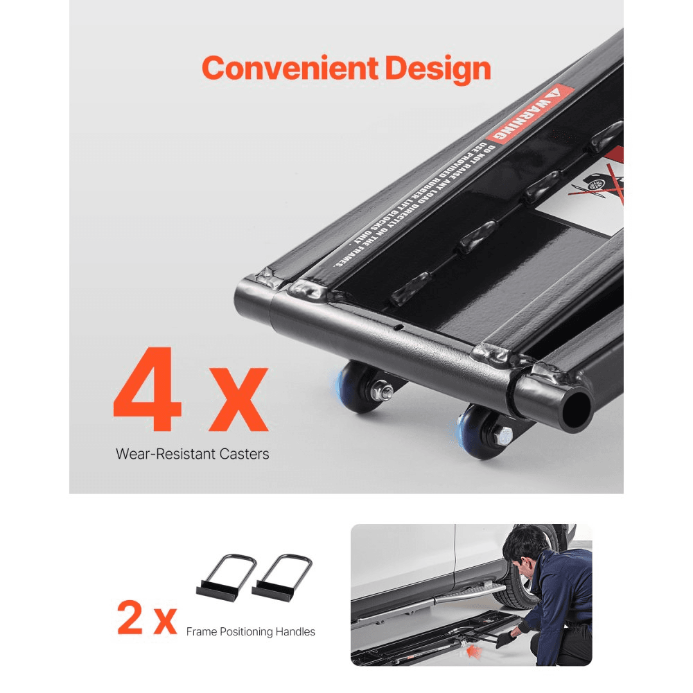 5,000 LB Adjustable Car Lift with Remote Control – Perfect for Home Garages