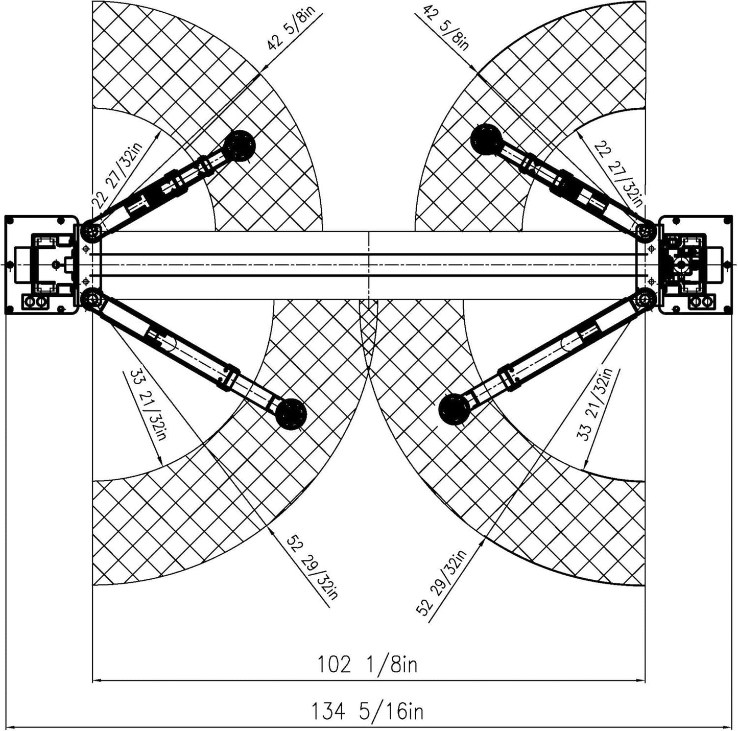 APlusLift HW-10KOH-A 10000LB Two Post Overhead Clear Floor Car Lift/Industry Leading 3 Year Warranty
