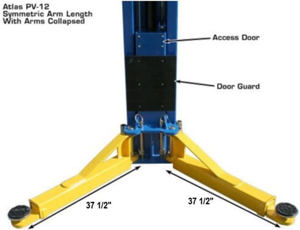 Atlas Automotive Equipment PV12PX Commercial Grade Overhead 2-Post Lift 12,000 lb. Capacity