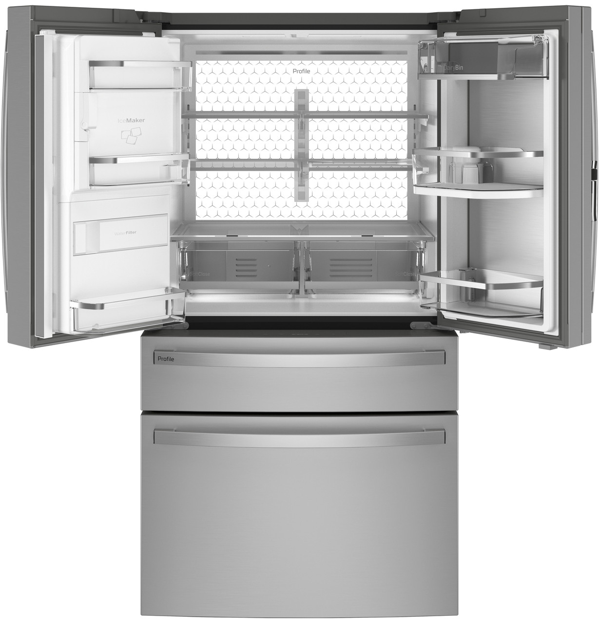 GE Profile 27.9 cu ft Smart Fingerprint Resistant French Door Refrigerator, Stainless Steel