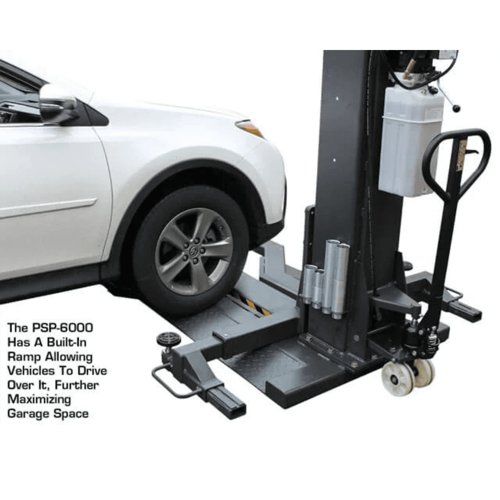 Atlas Single-Post Lift 6000 Lb – Capacity Portable – ATEXH-PSP-6000-FPD