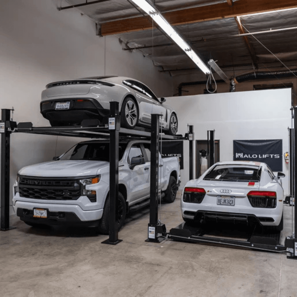 HALO LIFTS PRO XL 4 Post Car Lift – 9,000 LBS Capacity