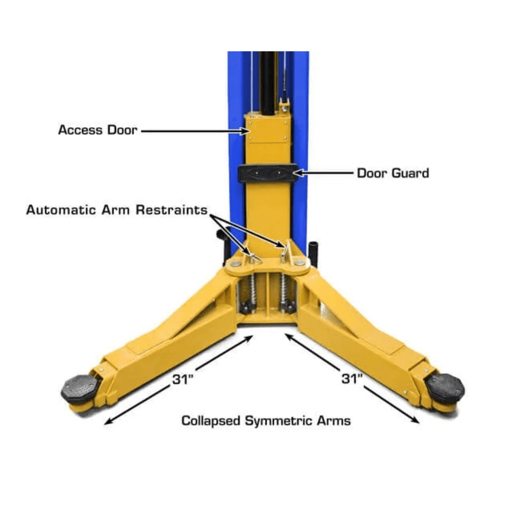 Platinum 12000 LB Certified 2-Post Lift – Atlas PVL-12