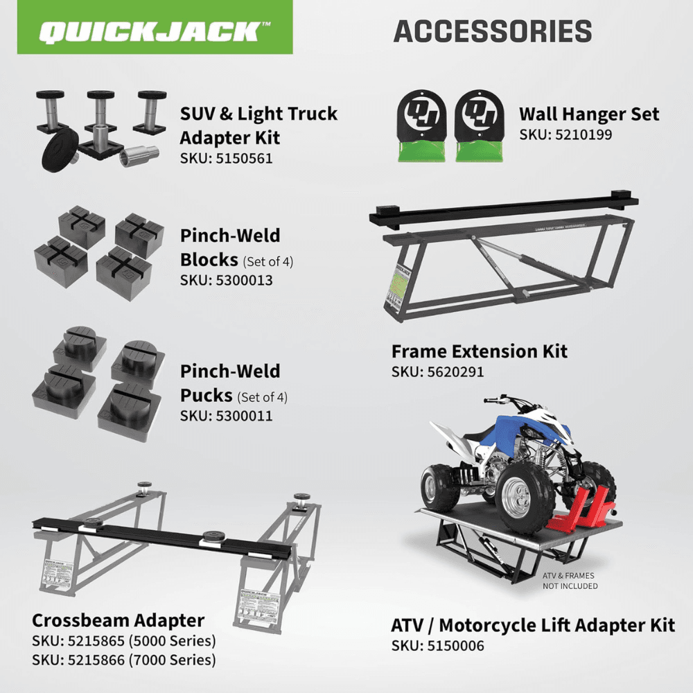 QuickJack 7000TLX Extended-Length Portable Lift – 7,000 lbs Capacity