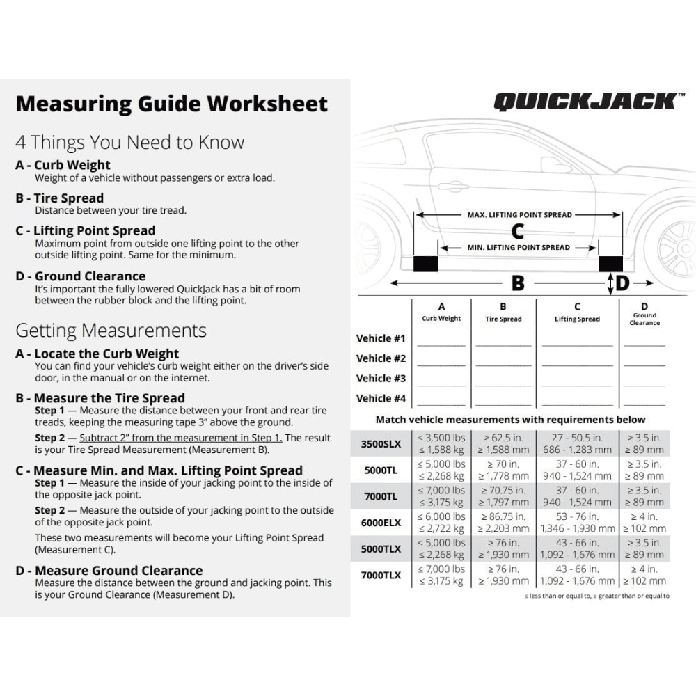 QuickJack 7000TLX Extended-Length Portable Lift – 7,000 lbs Capacity