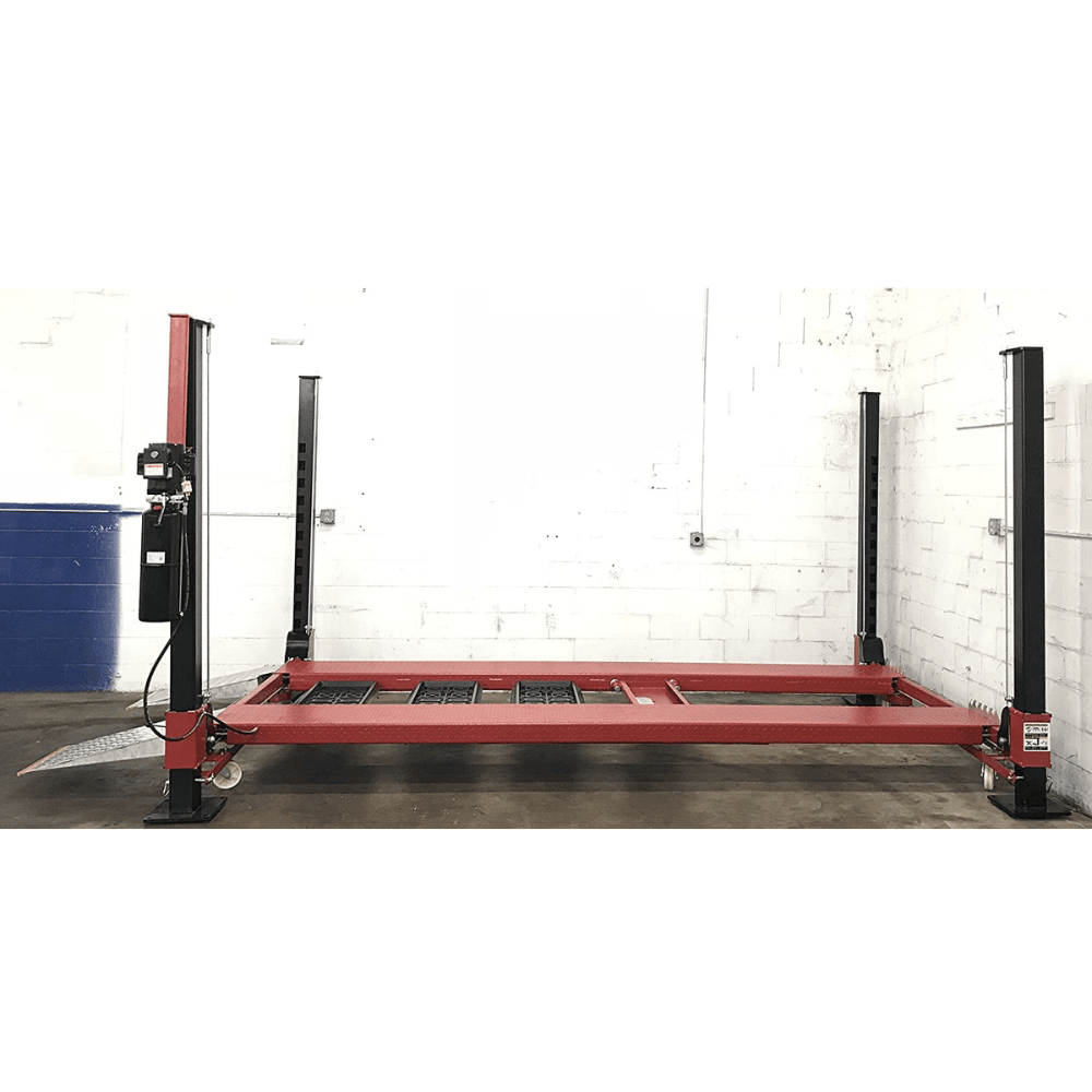 Triumph NOS9000XLT – Extra Long & Extra Tall 9,000 lbs Capacity Portable Four Post Storage Car Lift – 110V