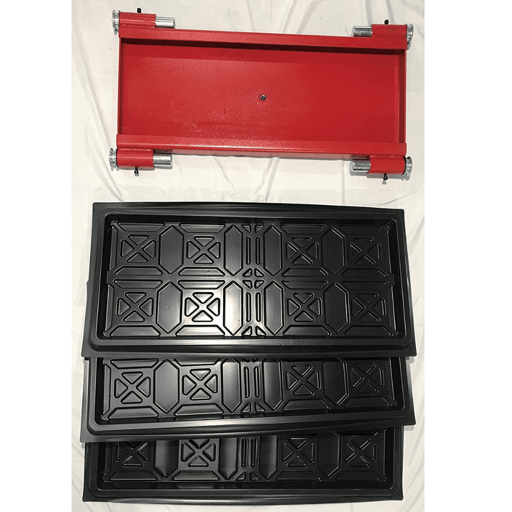 Triumph NOS9000XLT – Extra Long & Extra Tall 9,000 lbs Capacity Portable Four Post Storage Car Lift – 110V