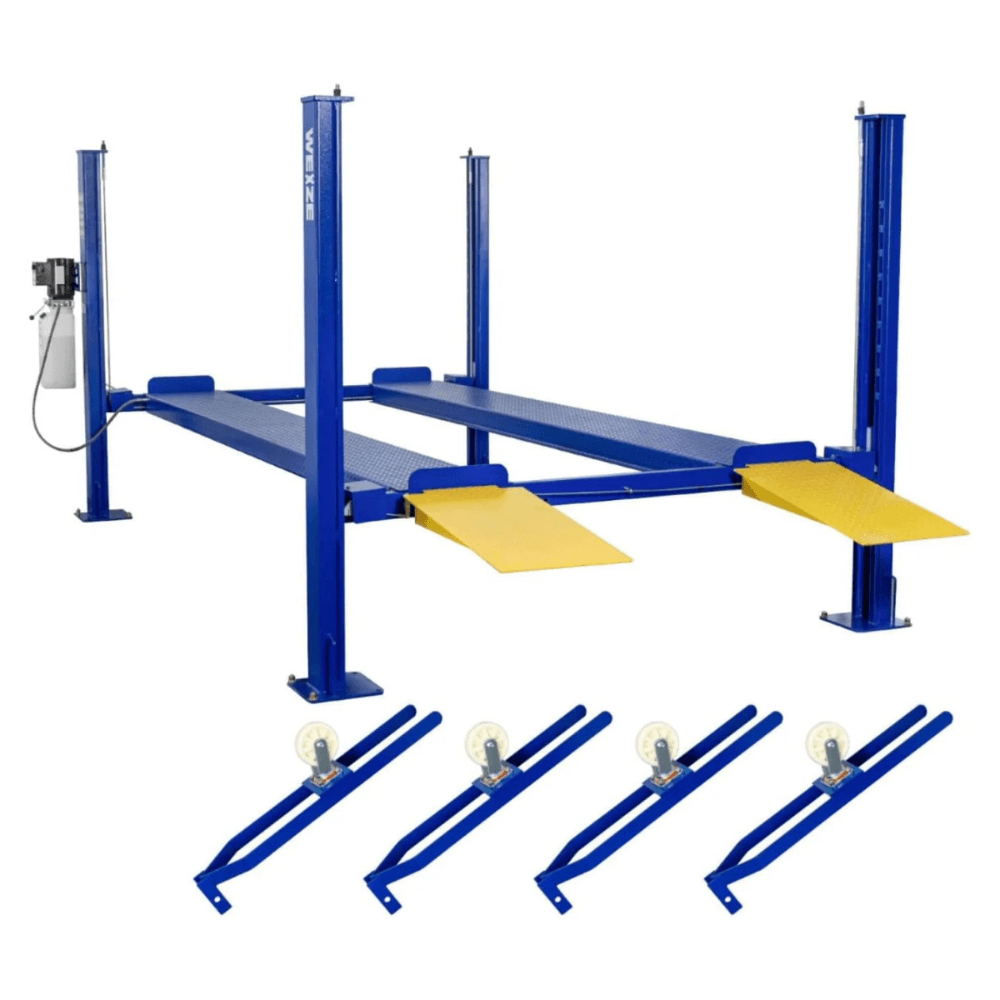 WEIZE 8500lbs 4-Post Car Lift with Caster Kits – PLA-1030
